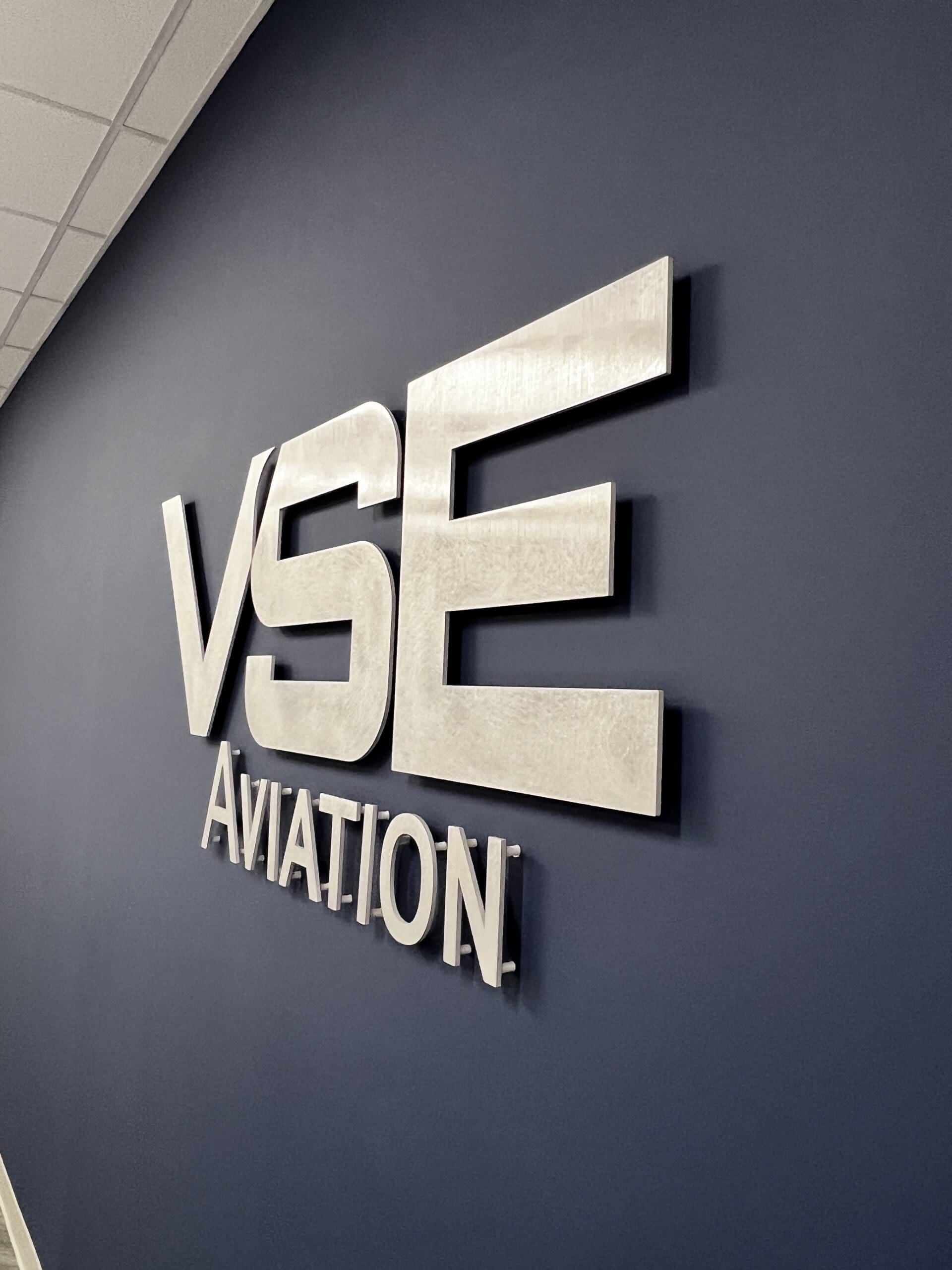 Metal 3d office signs rustic aluminum raised with spacers 17 scaled